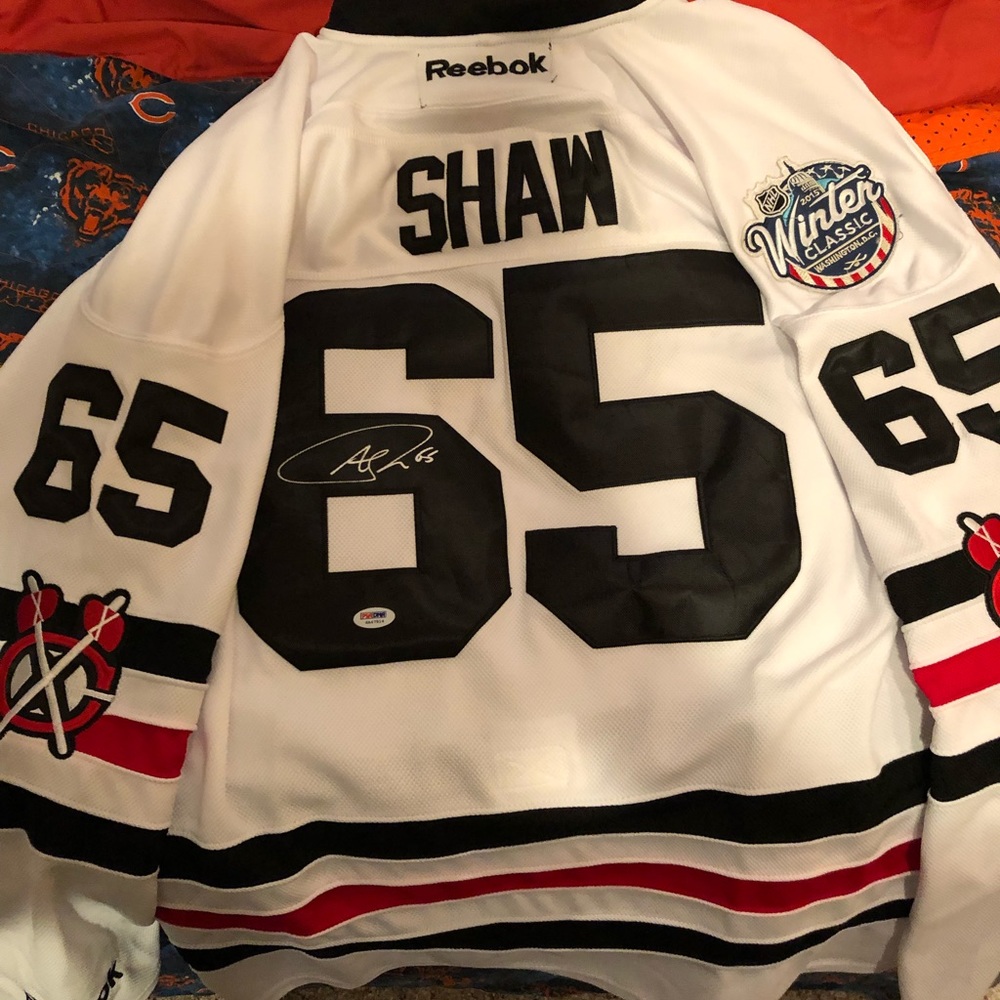 Andrew Shaw Autographed Winter Classic Jersey